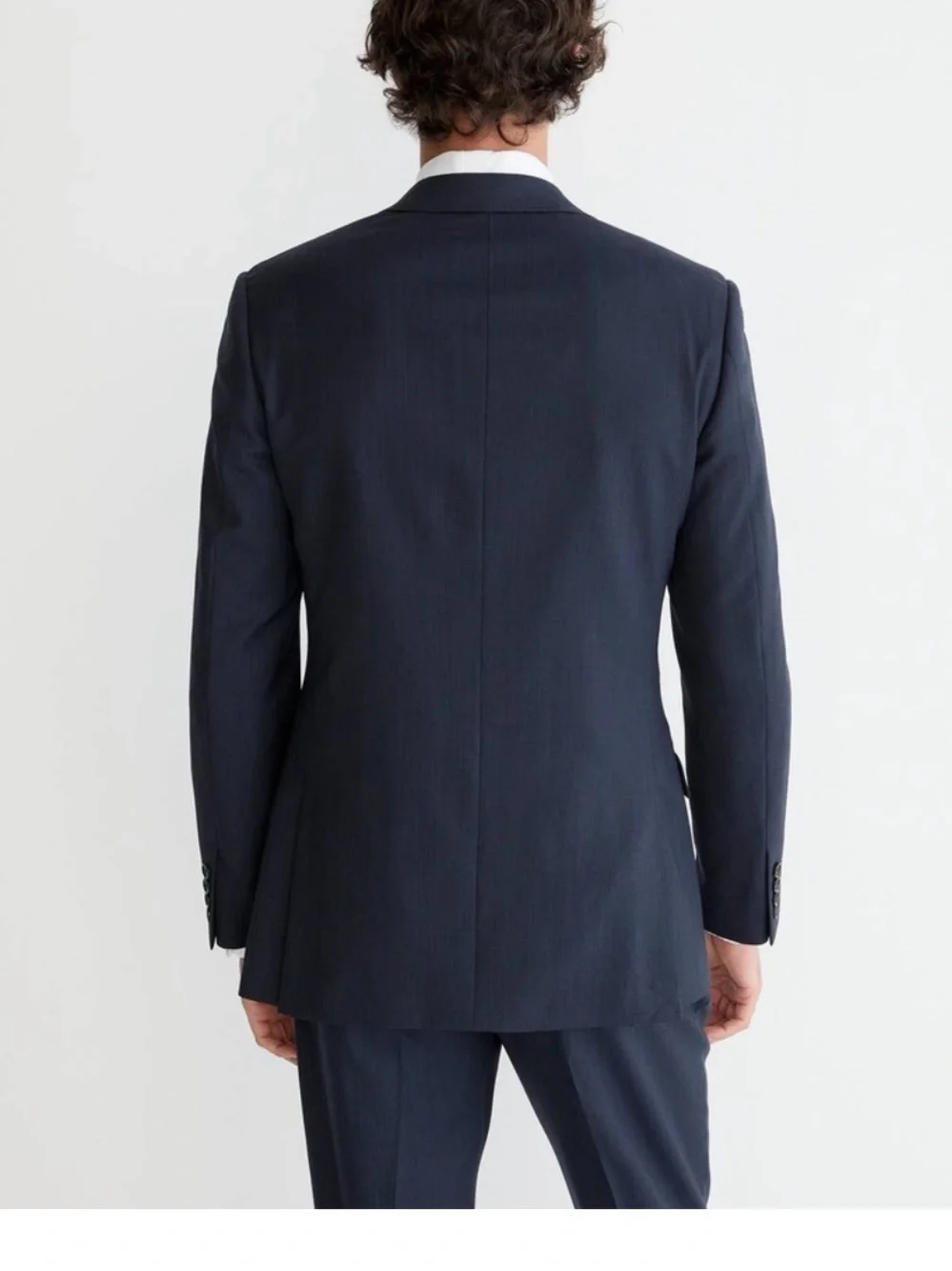 Loro Piana J. Crew Men's Ludlow Navy Blue 100% Italian Wool Blazer Jacket